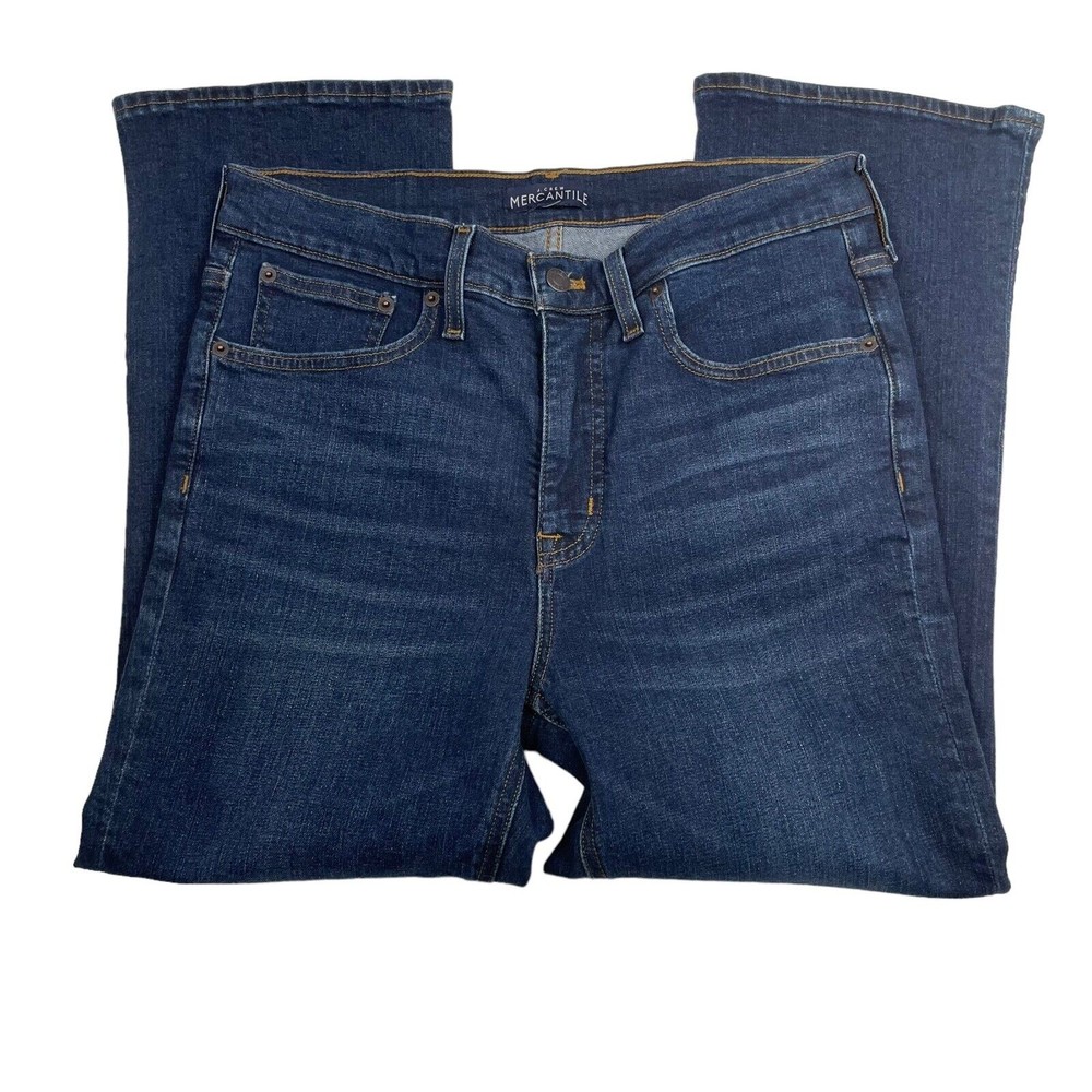 J Crew Womens Mercantile Jeans Blue Size 31 x 24.5 Cotton Blend Denim High Rise